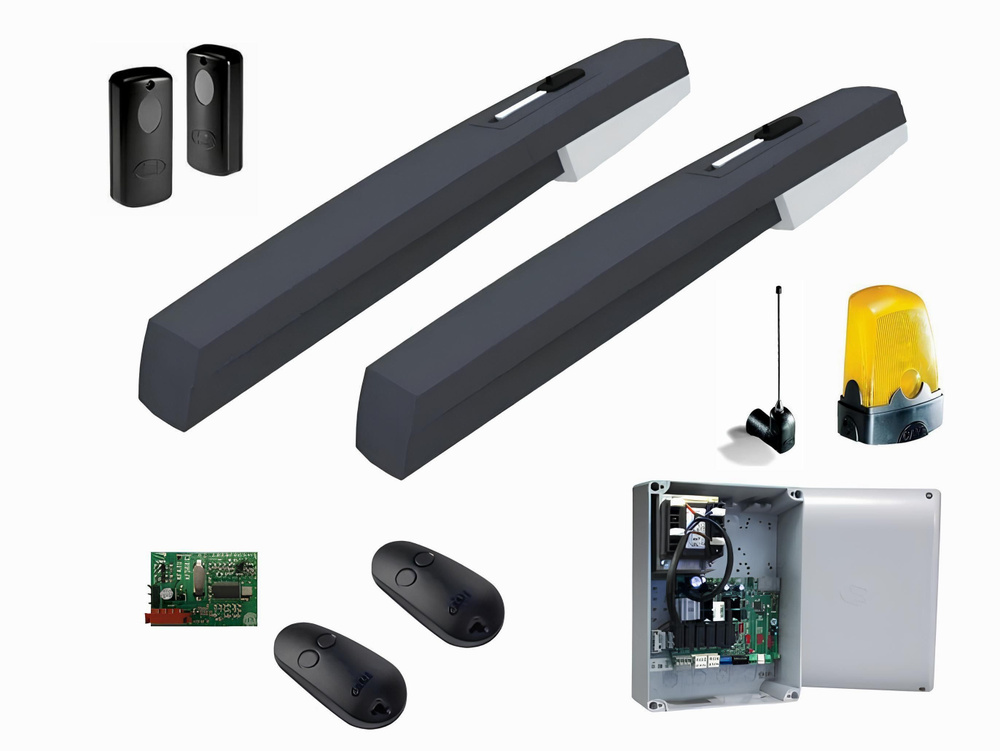 Автоматика для распашных ворот CAME AXL FULL, комплект: 2 привода, блок ...