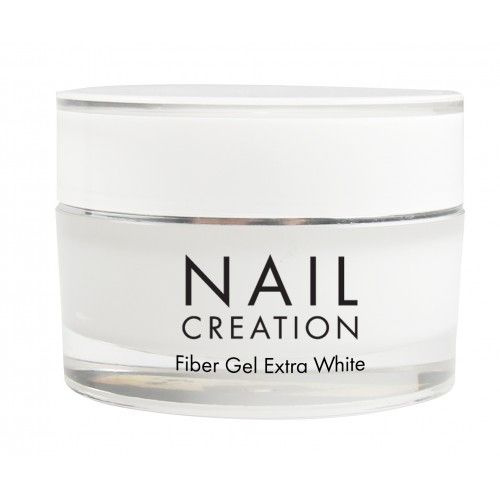 Nail Creation Однофазный самовыравнивающий гель для ногтей Fiber Gel Extra White, цвет белый, 30 мл  #1