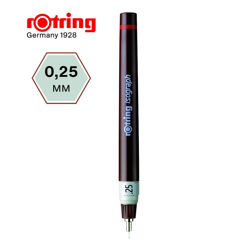 Изограф Rotring 0,25 мм, для точного технического рисования #1