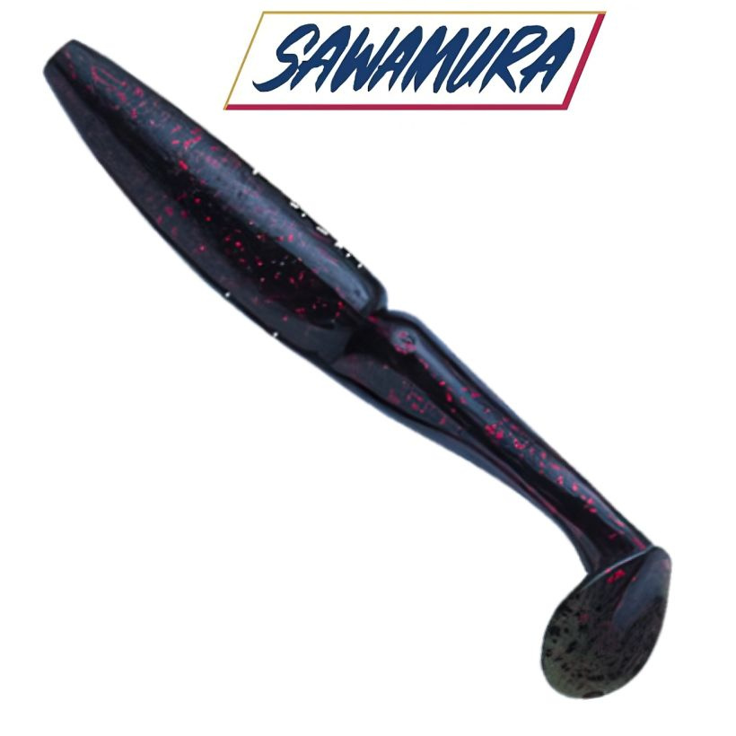 Приманка силиконовая Sawamura One'Up Shad 5", вес 12,5гр, цв. #032 / Мягкая приманка Савамура для джига #1