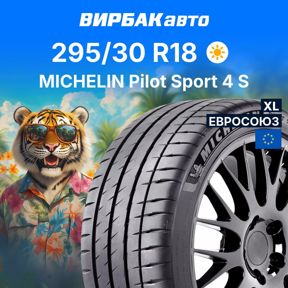 MICHELIN Pilot Sport 4 S Шины  летние 295/30  R18 98Y #1