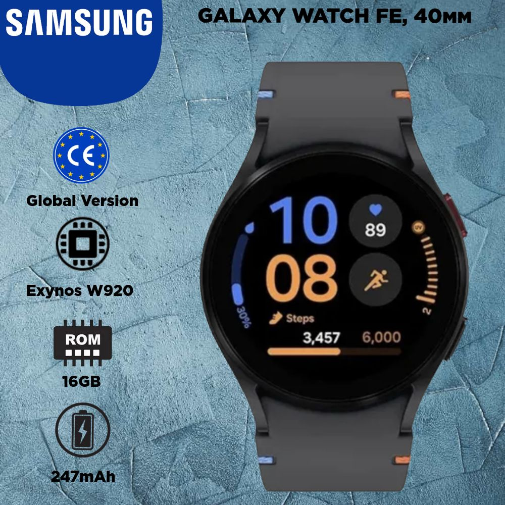 Смарт-часы Samsung Galaxy Watch FE 40мм, черный #1