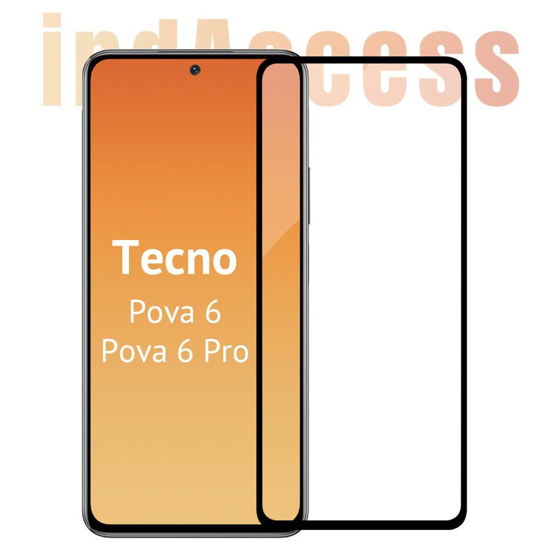 Защитное стекло на Tecno Pova 6, 6 Pro / для Текно Пова 6, 6 Про/ indAccess  #1