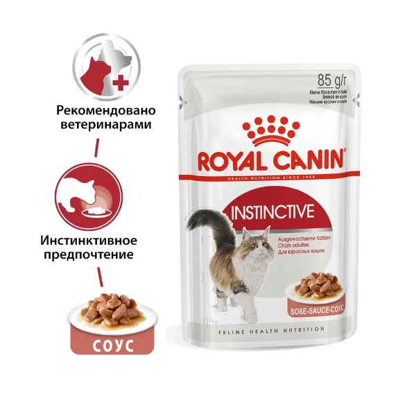 Корм для кошек влажный Royal Canin в соусе, паучи 12шт x 85 гр. #1