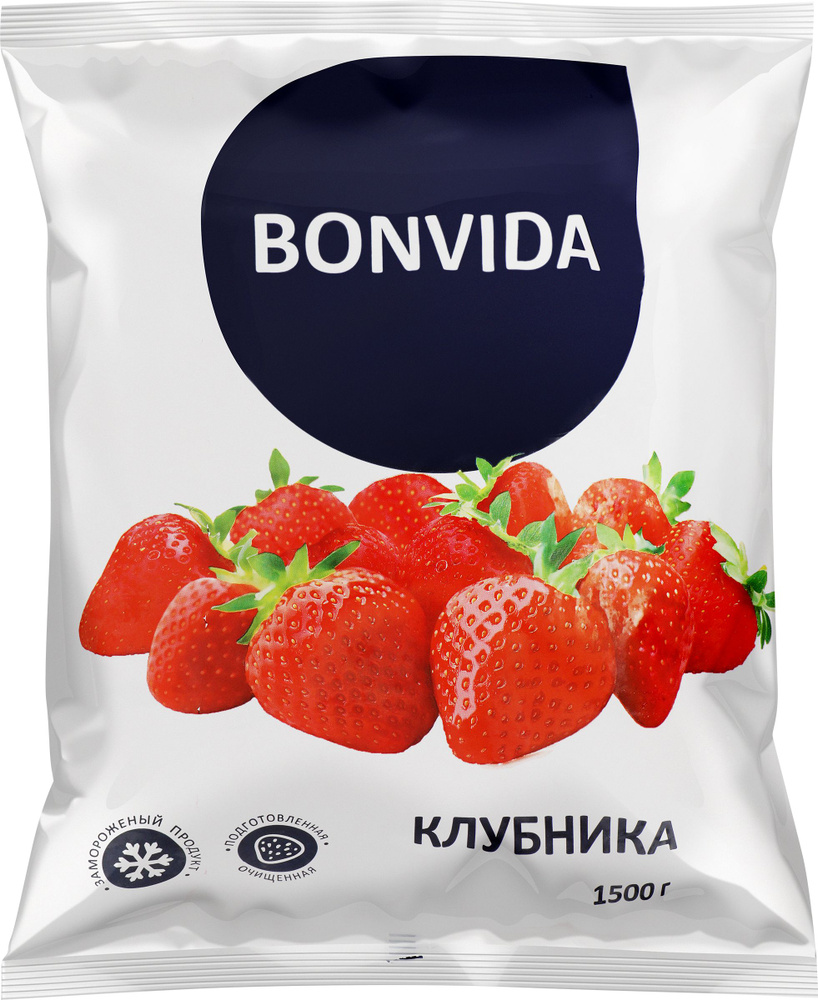 Клубника BONVIDA быстрозамороженная, 1500г #1