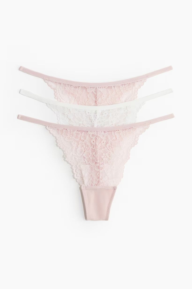 Комплект трусов стринги H&M Thong, 3 шт #1