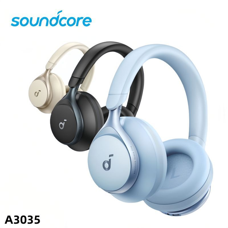 soundcore Наушники беспроводные Soundcore Space One S1, Bluetooth, USB Type-C, 3.5 мм, белый  #1