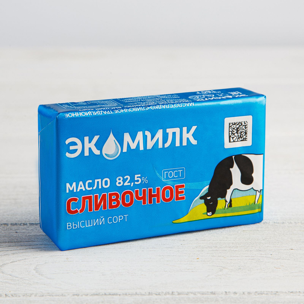 Масло сладко-сливочное несоленое 180 г, Экомилк, 82,5 % купить на OZON ...