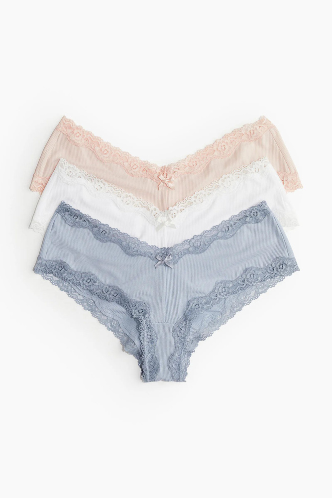 Комплект трусов хипстеры H&M Ladies Briefs, 3 шт #1