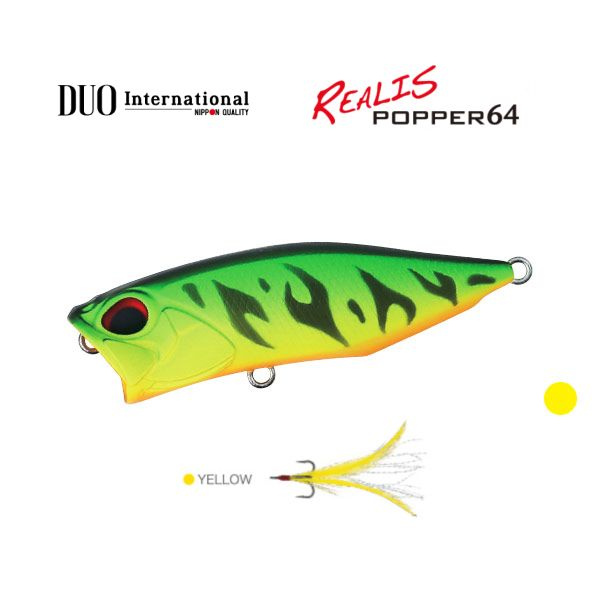 Воблер DUO Realis Popper 64 ACC3059 Mat Tiger #1