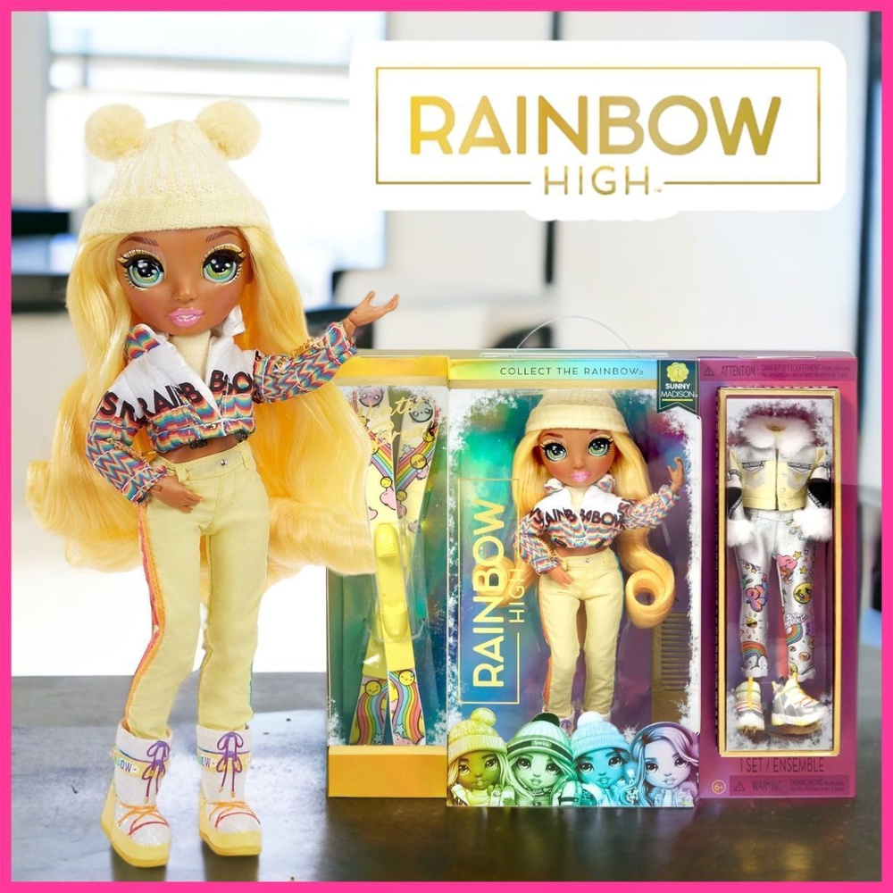 Rainbow High 574774 Кукла Winter Break Fashion Doll- Sunny Madison (Yellow) #1