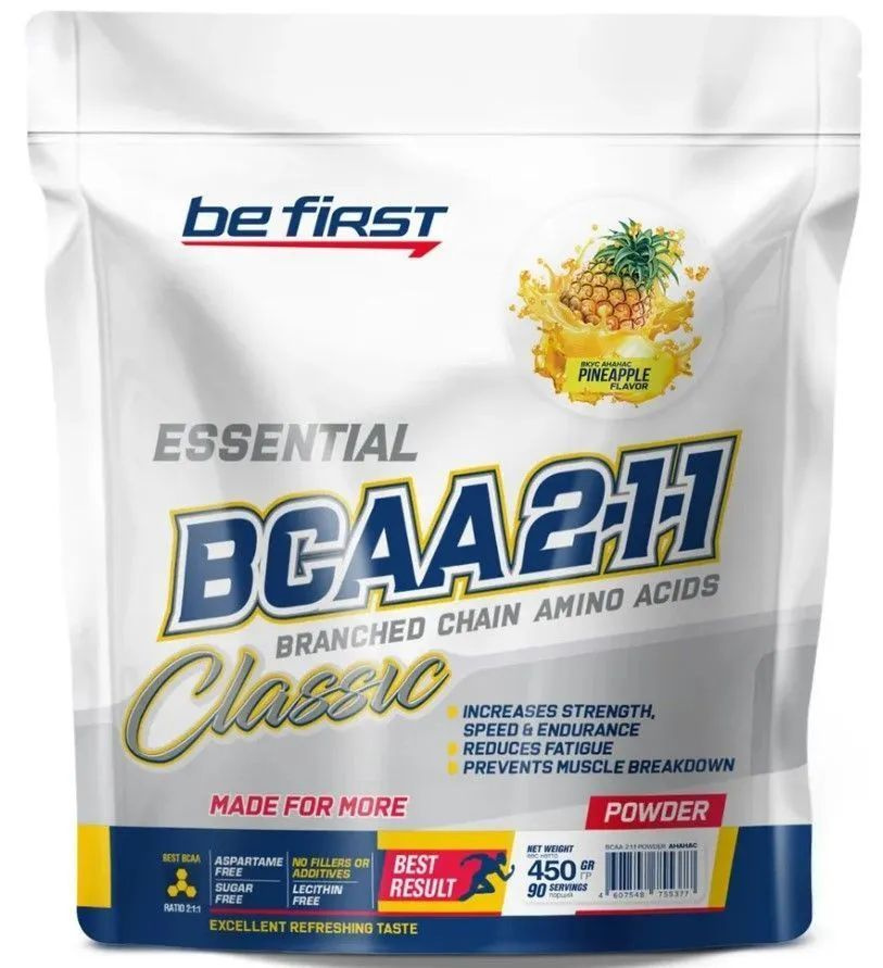 BeFirst BCAA 2:1:1 CLASSIC Аминокислоты 450г Ананас #1