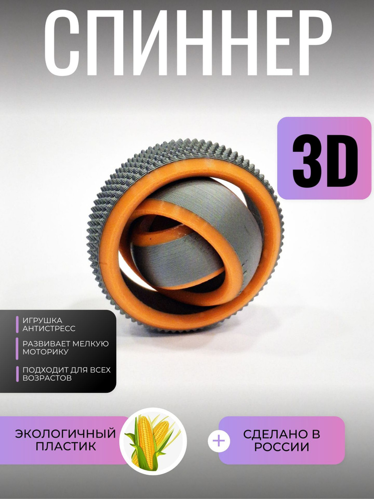 Фиджет Cпиннер Fidget Gyro Spinner 3D игрушка-антистресс #1