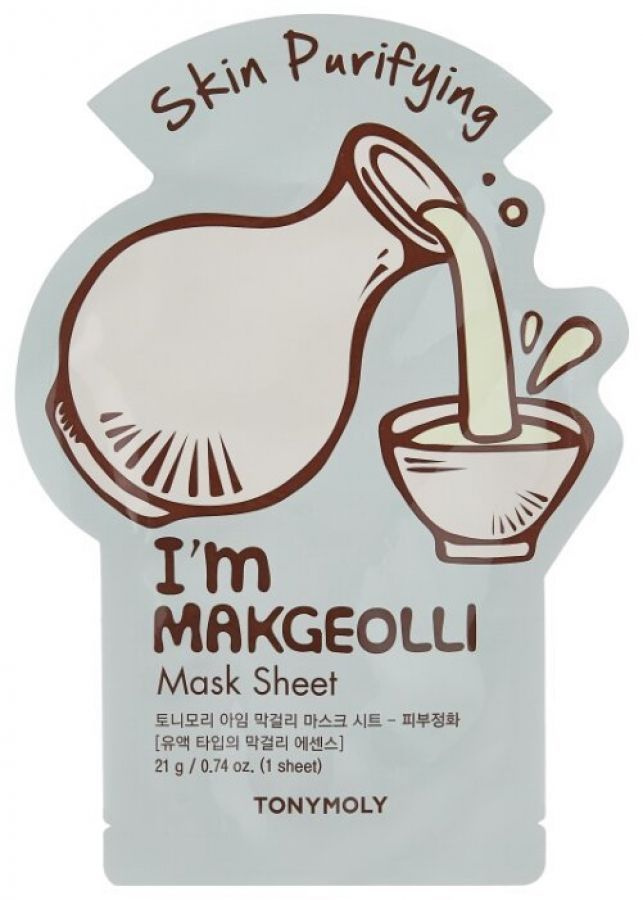 Tonymoly Очищающая тканевая маска для лица I'am Makgeolli Mask Sheet - Skin Purifying, с экстрактом макколи, #1