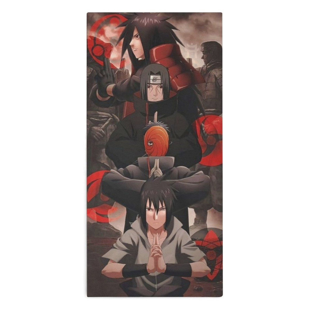 Naruto Полотенце для лица, рук, Микроволокно, 30x70 см, разноцветный, 1 шт.  #1