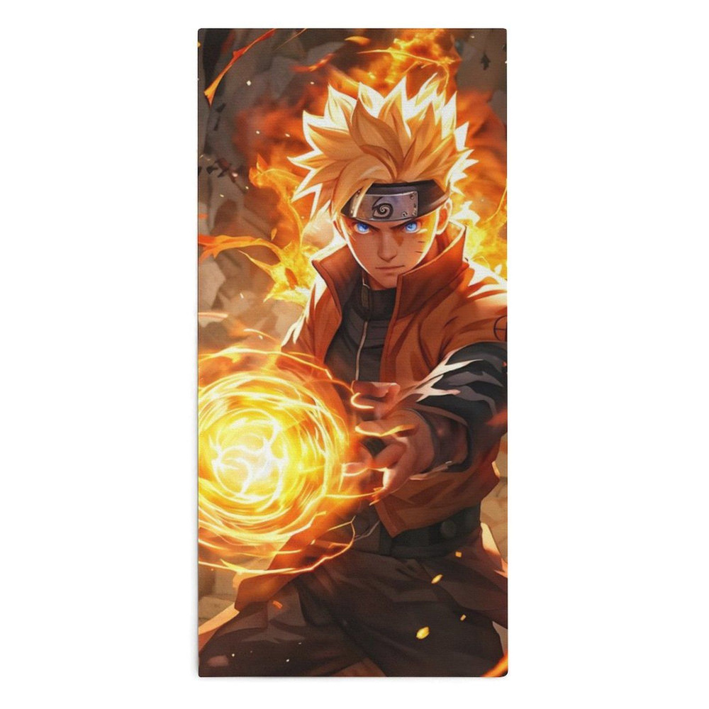 Naruto Полотенце для лица, рук, Микроволокно, 30x70 см, разноцветный, 1 шт.  #1