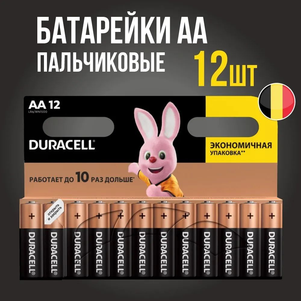 Duracell Батарейка AA, L (щелочной) тип, 1,5 В, 12 шт #1