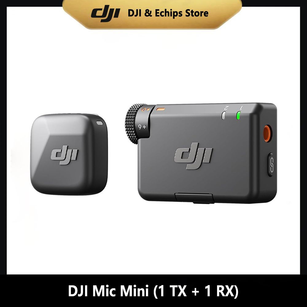 DJI Mic Mini (1 TX + 1 RX), Беспроводной петличный микрофон купить на ...