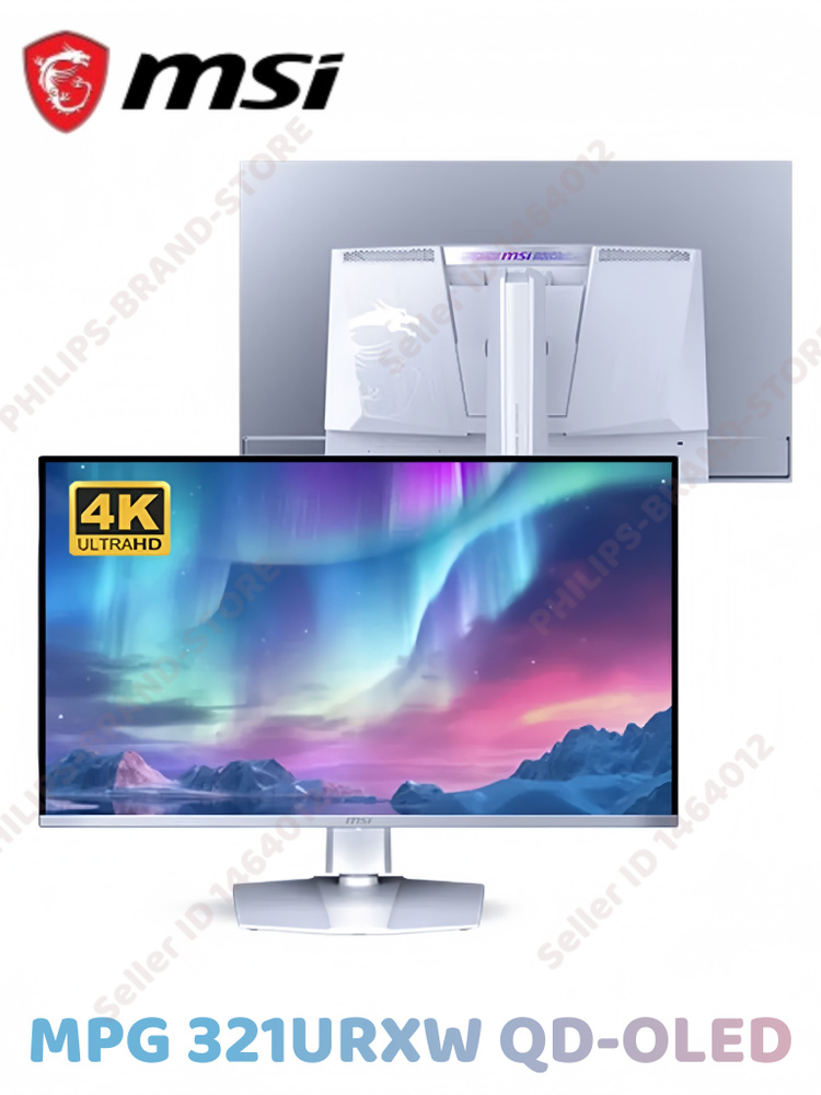 MSI 31.5" Монитор MSI MPG 321URXW 4K,240HZ,QD-OLED, белый купить на ...