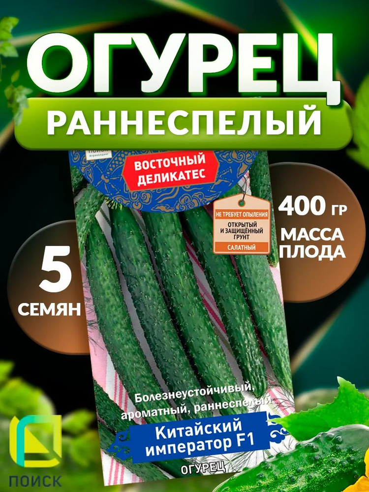 Семена огурцов самоопыляемых для открытого и закрытого грунта #1