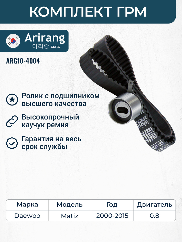 Ролик ремня ГРМ натяжной Damas, Matiz 0.8-1.0 GMB (CH)