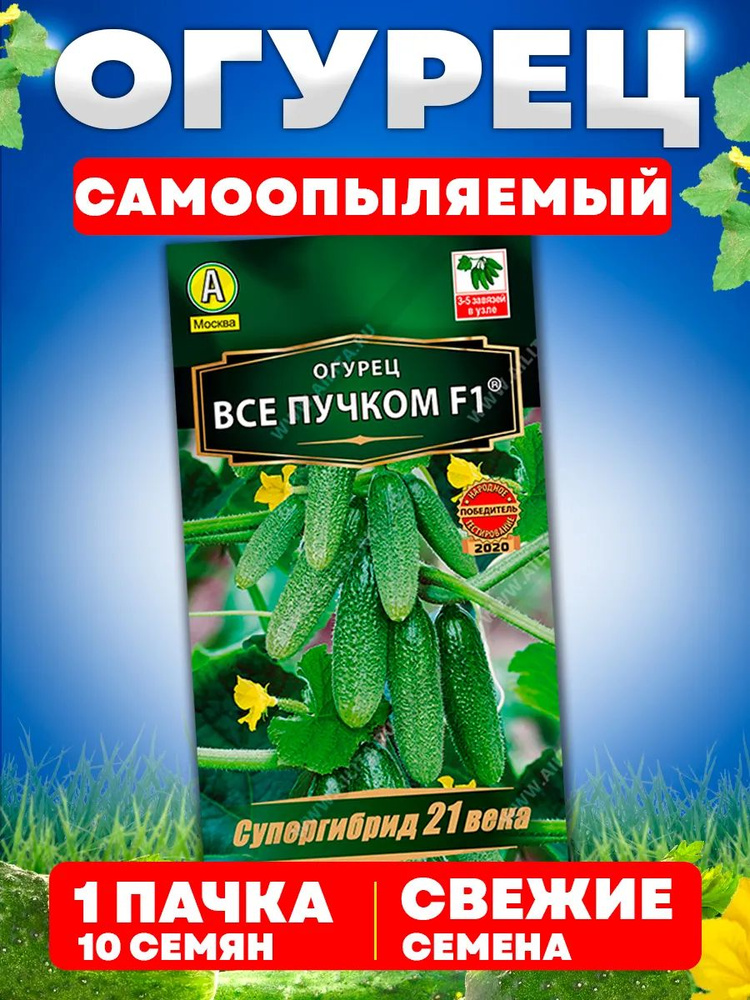 Семена огурцов самоопыляемые Все пучком F1 Аэлита #1