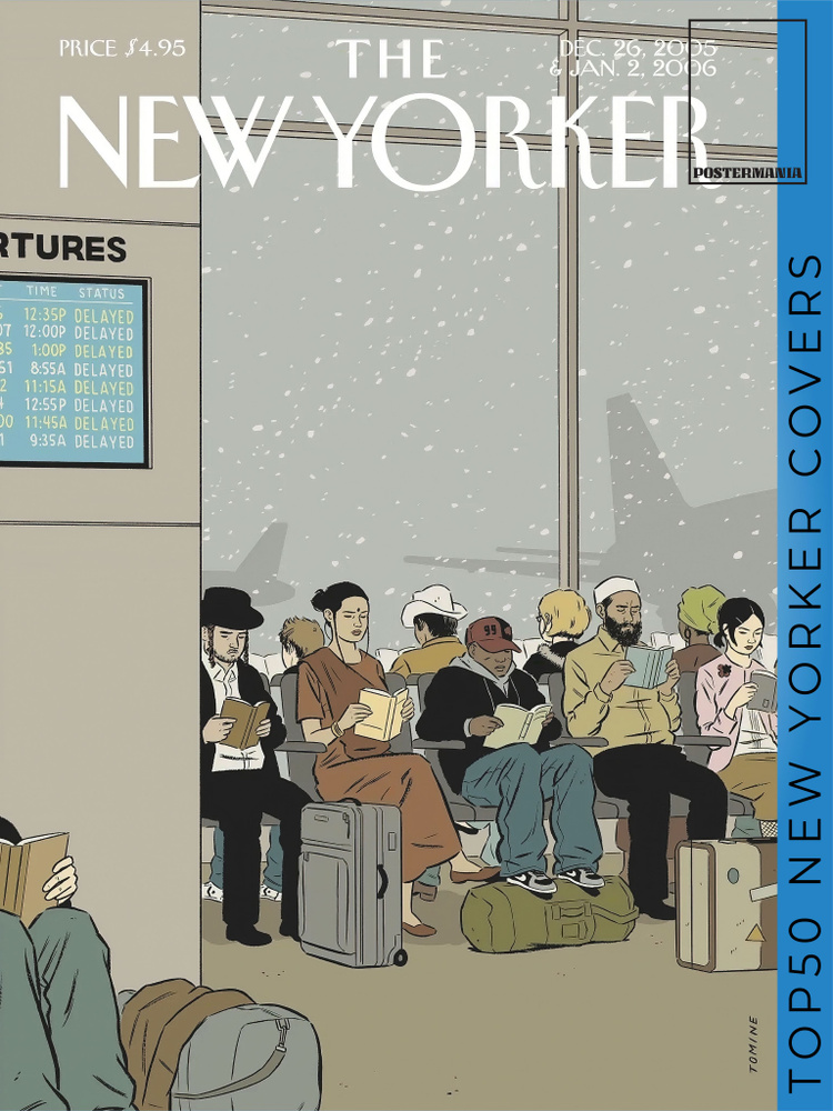 Постермания Постер "The New Yorker Зима Декабрь 2005", 60 см х 40 см #1