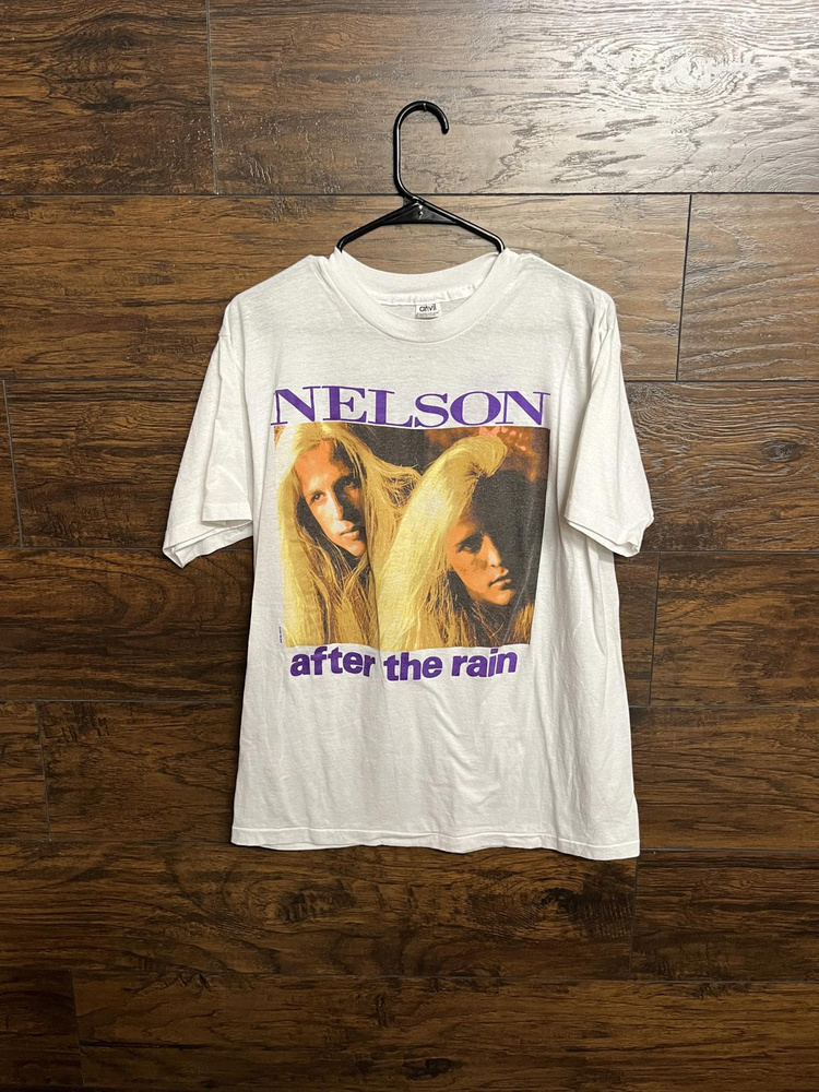 Футболка Футболка Vintage Band Nelson After the Rain  Nelson Twins  L 1 шт #1