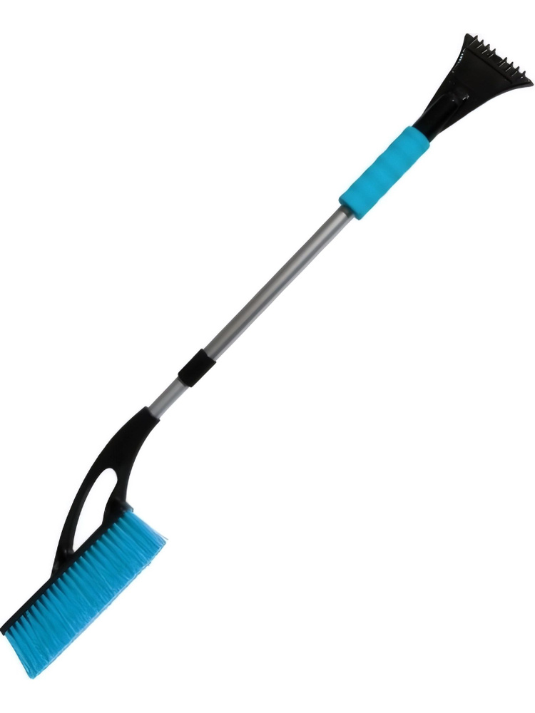 Щетка Zeus ZBW022 (72022) телескопическая для снега со скребком - длина щетки от 90 до 130 см #1