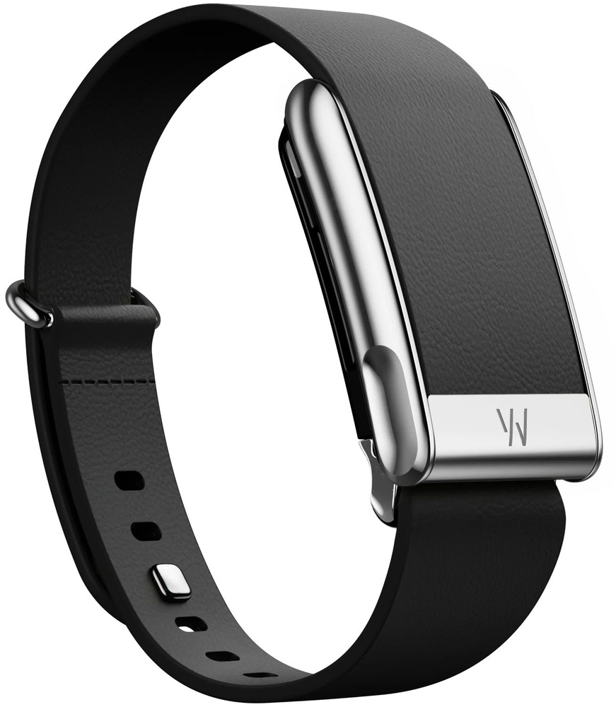 Whoop MG LeatherLuxe Black with Titanium/14mm/размер S - сменный, люксовый ремешок из настоящей итальянской #1