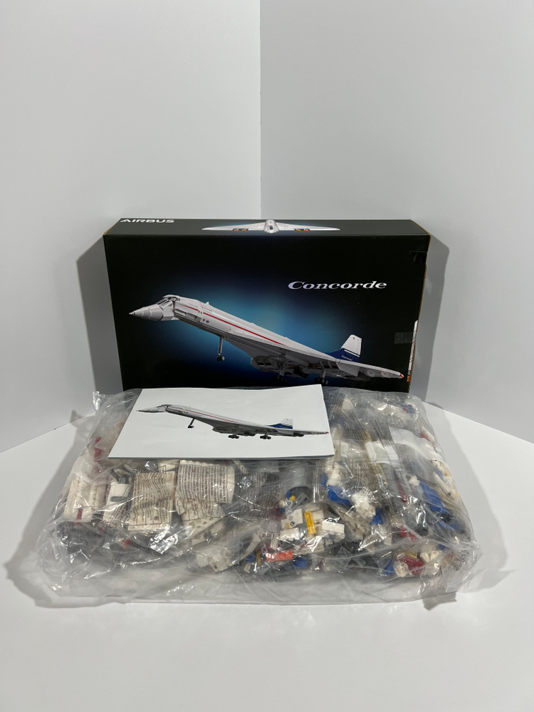 Конструктор Icons самолет Конкорд / Concorde Airbus / 2083 детали #1