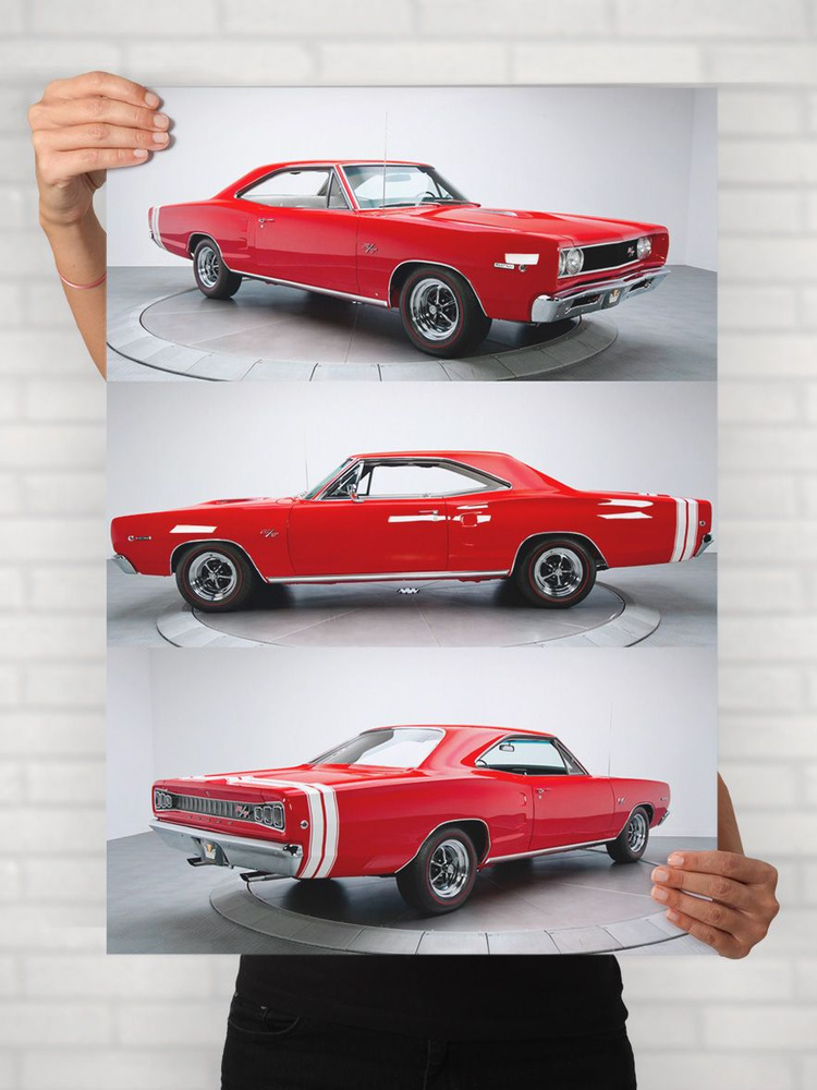Плакат на стену для интерьера Легенды Авто (Додж Коронет RT - Dodge Coronet RT) - Постер по машине формата #1