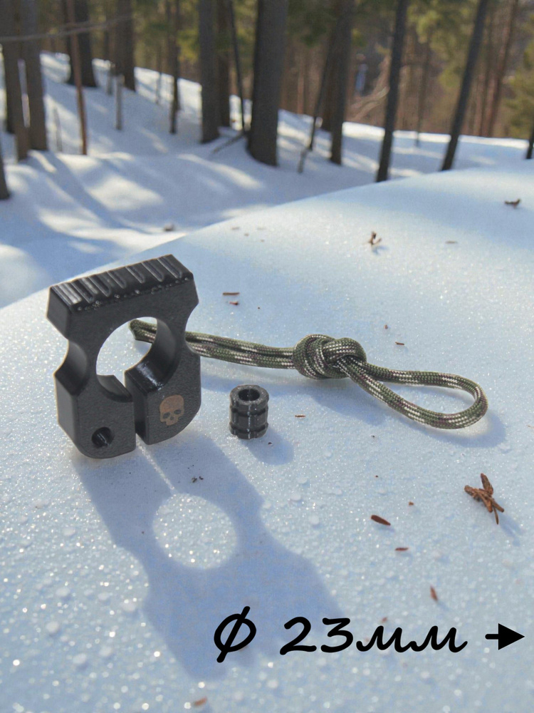Брелок в стиле Single Unlock EDC Keychain 3D. Диаметр 23 мм. #1