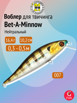 Leurre Pontoon21 BET-A-MINNOW 78SP-SR – Suspendu – 78mm – Couleur 050 Crash HG
