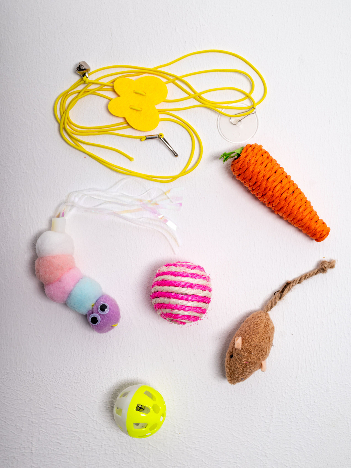 Игрушки для кошек с кошачьей мятой, набор из 5шт. - мячик, мышка ...