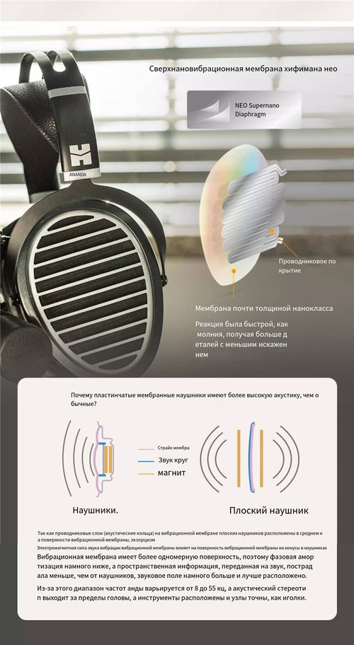 Наушники HiFiMAN Ananda V3 Stealth Magnets,Black купить на OZON по