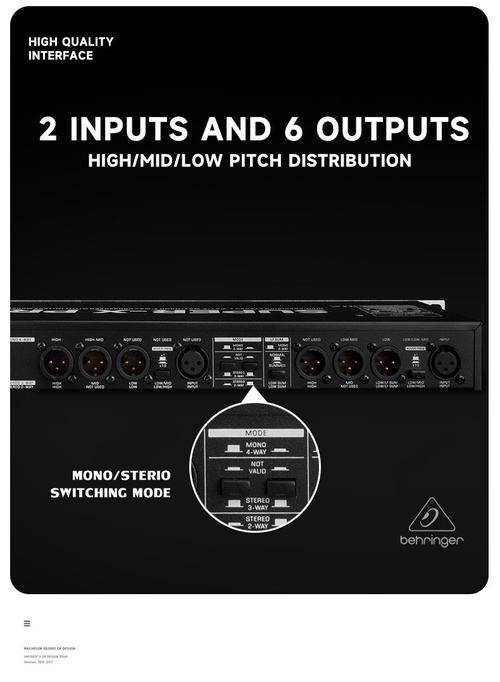 Behringer-Super-X PRO CX3400 Высокоточный электронный кроссовер