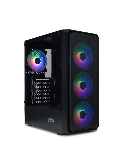 Корпус BaseTech eXtreme GFX-03 ATX, Midi-Tower, без БП черный (BT