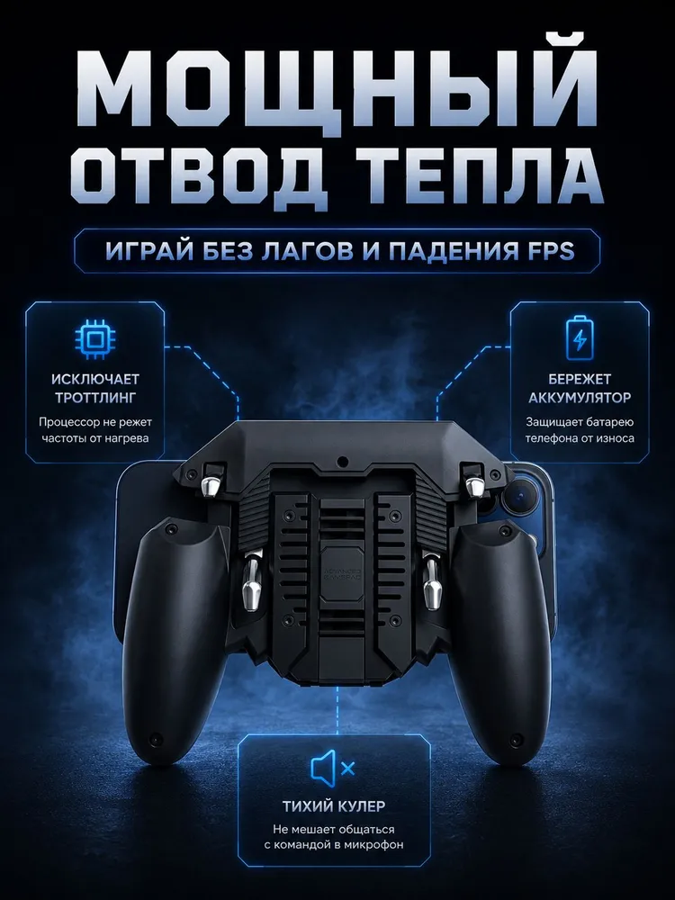 Геймпад для смартфона. Курки для игры в PUBG CoD Fortnite, вариант, фото 2