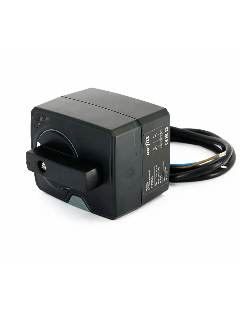 Привод для клапана с адаптером трехточечный UNI-FITT 230V 10Нм 120с, вариант, фото 3