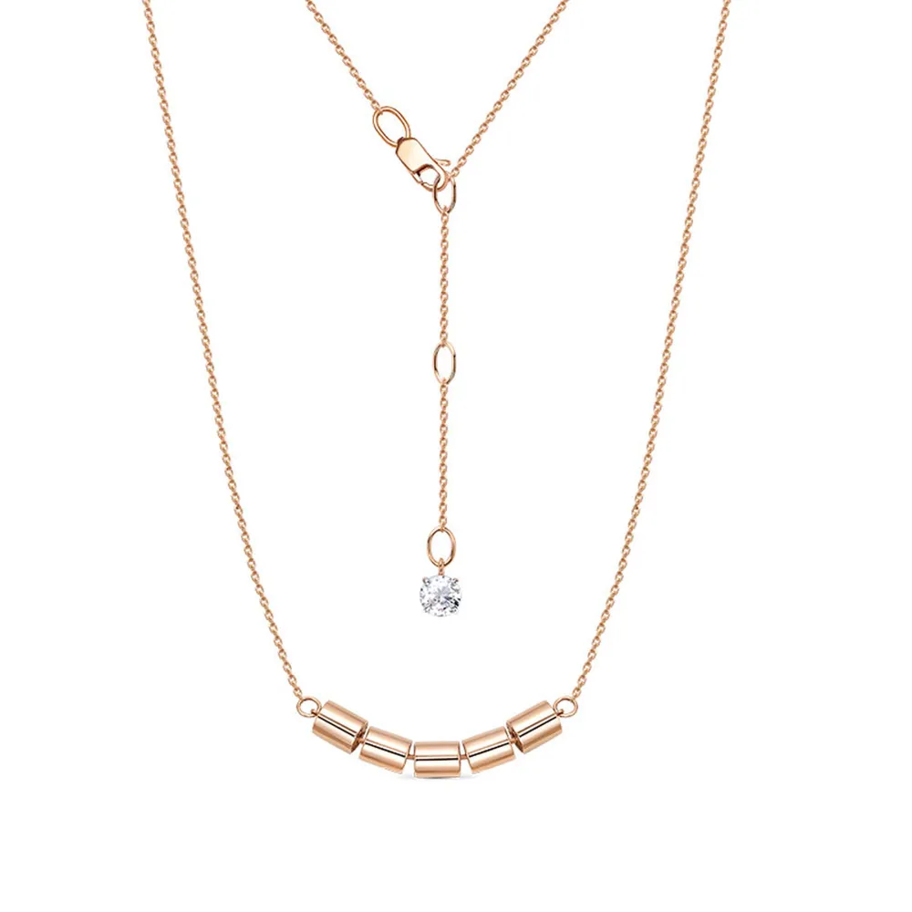 Золотое колье DIAMANT-ONLINE с фианитом 585 пробы, золотой