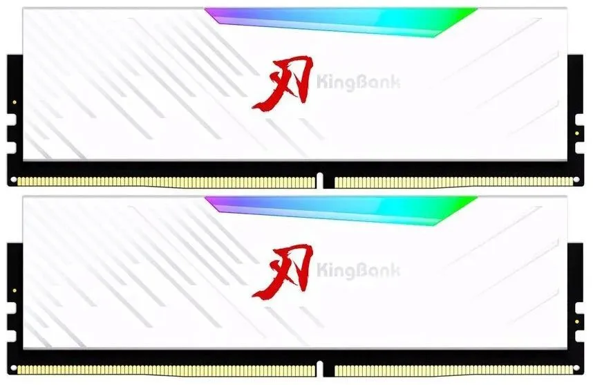 KingBank Оперативная память White Soarblade RGB DDR5 6400 МГц 2x48 ГБ (K5.01.FLM5FF9301 (M-die))