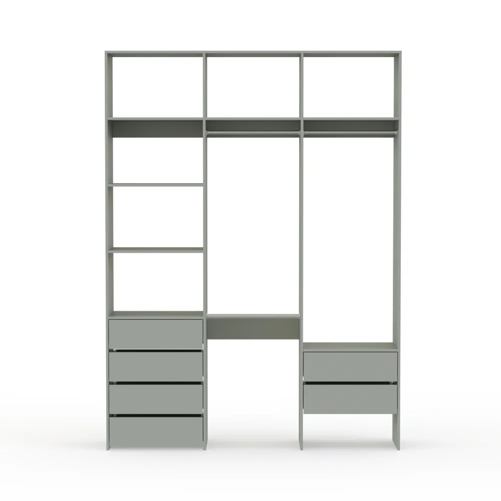 BestMebel Гардеробная система, ЛДСП, 155х55х250 см, 155x55x250 см, фото 5
