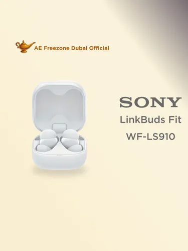 Sony Наушники беспроводные с микрофоном LinkBuds Fit WF-LS910N, Bluetooth, USB Type-C, белый