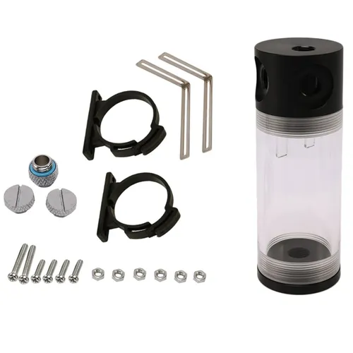 O021J Акриловый цилиндр резервуар для воды G1/4 50 мм X 140 мм для ПК жидкостное охлаждение комплект