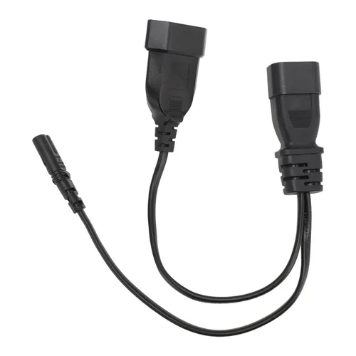 Разветвитель питания Y-образный, переходник C14 на C7 EU4.0, шнур 1ft, для ноутбука и офисной техник