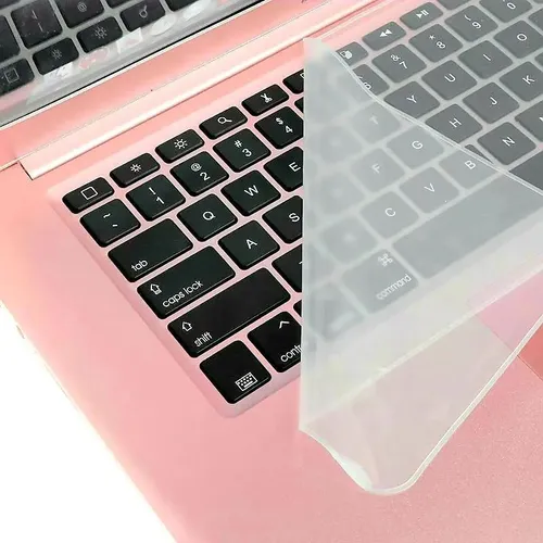 Силиконовая прозрачная защитная накладка на клавиатуру ноутбука для защиты от пыли и влаги; 15-17 дю