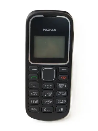 Мобильный телефон Монохромный экран Nokia 1280 Русская кнопка Русский интерфейс 1SIM, черный