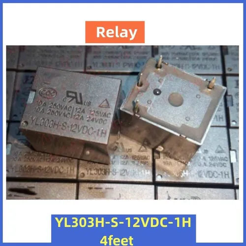 3pcs Реле YL303H-S-12VDC-1H 4-контактное, 10A, 12В постоянного тока, мощностное реле