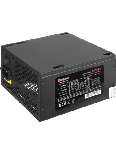 ExeGate EX260637RUS-S Блок питания 350PPE , 350Вт, 120мм, черный